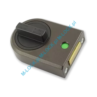 IKON 9132 (Assa-Abloy), zamek nawierzchniowy ze sztywnym łańcuchem (kolor: brąz), bez cylindra - 9