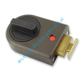 IKON 9132 (Assa-Abloy), zamek nawierzchniowy ze sztywnym łańcuchem (kolor: brąz), bez cylindra - 11