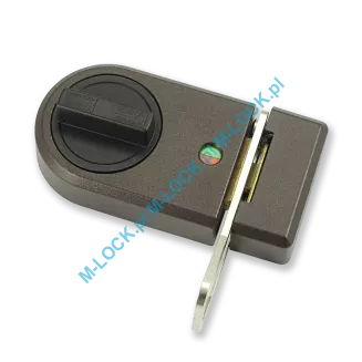 IKON 9132 (Assa-Abloy), zamek nawierzchniowy ze sztywnym łańcuchem (kolor: brąz), bez cylindra - 4