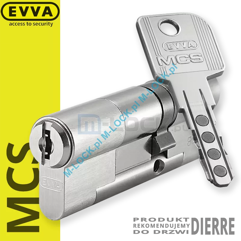 EVVA MCS 31/51NN (82 mm), wkładka patentowa do drzwi Dierre