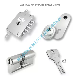 ZESTAW Nr 140A do drzwi Dierre - EVVA 4KS (montaż Warszawa) - 3