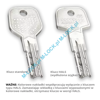 EVVA Akura 44 MAGNETIC - wkładka patentowa, kolor: nikiel (konfigurator) - 3