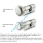 EVVA Akura 44 MAGNETIC - wkładka patentowa, kolor: nikiel (konfigurator) - 4