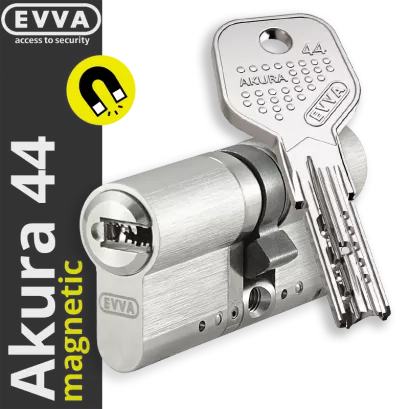 EVVA Akura 44 MAGNETIC - wkładka do zamka, KONFIGURATOR - WSZYSTKIE WYMIARY