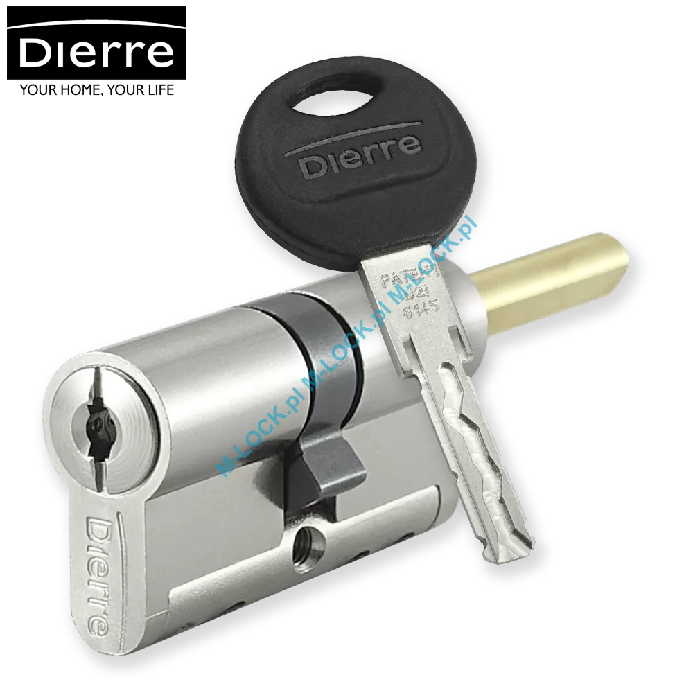 Dierre NEW POWER 30/30GUNN (60 mm), wkładka bębenkowa z uniwersalną sztycą pokrętła