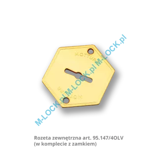 MOTTURA 20.530 zamek rozporowy na klucz dwupiórowy z zatrzaskiem - 4