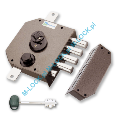 MOTTURA 20.530 zamek rozporowy na klucz dwupiórowy z zatrzaskiem