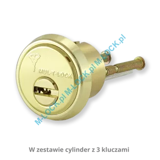 MUL-T-LOCK Deadlock Classic 01-CU, zamek nawierzchniowy (kolor: miedź) - 4