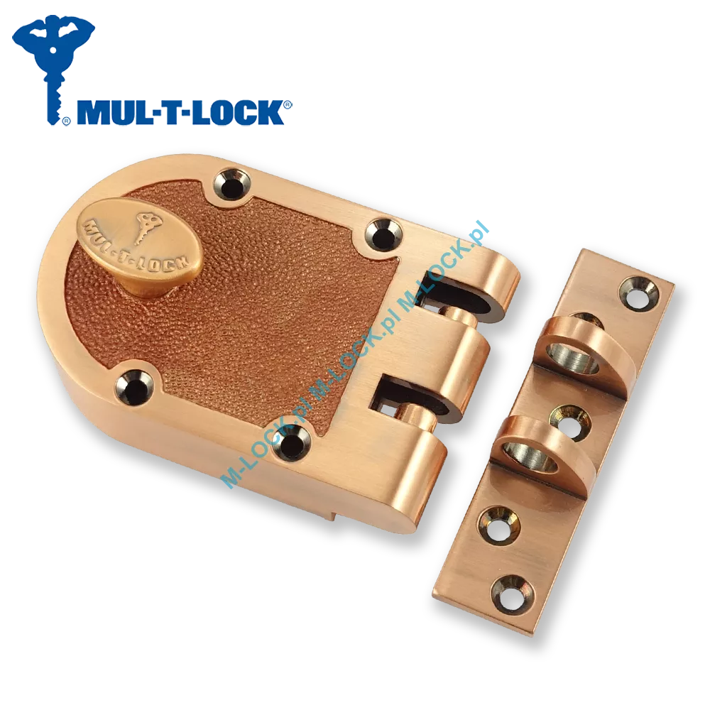 MUL-T-LOCK Deadlock Classic 01-CU, zamek nawierzchniowy (kolor: miedź)