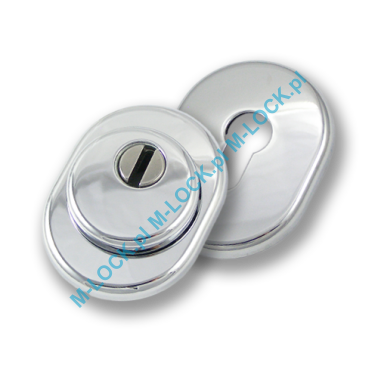 Szyld antywłamaniowy PROTECTOR AF-0138-CR, chrom błyszczący