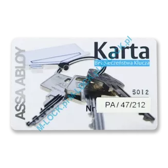 ASSA P600, dorobienie klucza do karty - 2