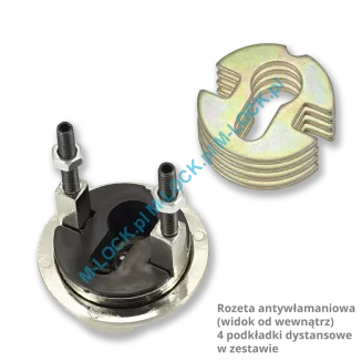 Szyld antywłamaniowy WITEX INBAL, nikiel - 2