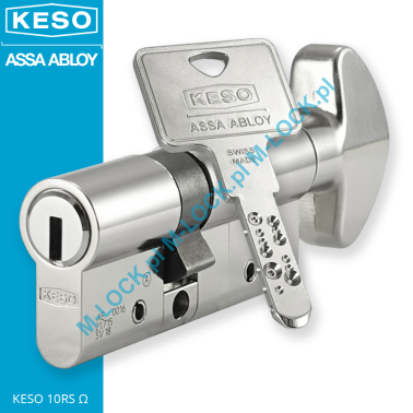 KESO 10RS Omega 30/40G2NN (70 mm), wkładka patentowa z pokrętłem