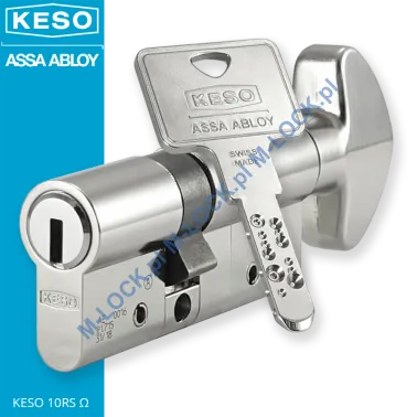KESO 10RS Omega 30/40G2NN (70 mm), wkładka patentowa z pokrętłem