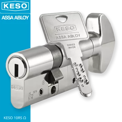 KESO 10RS Omega 30/40G2NN (70 mm), wkładka patentowa z pokrętłem