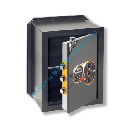 MOTTURA 11.2425 PERSONAL sejf ścienny z zamkiem kluczowym i mechanizmem szyfrowym (24 l)