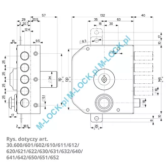 MOTTURA 30.611 zamek na klucz typu POMPA z zatrzaskiem - 6