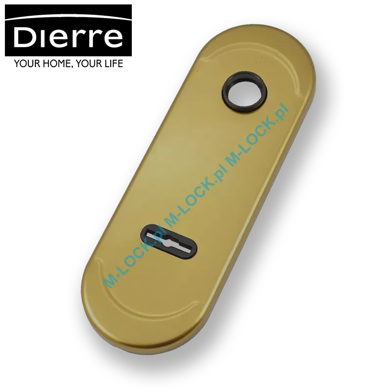 Dierre NEW CRETA, szyld zewnętrzny na klucz dwupiórowy, (brąz anodowany)