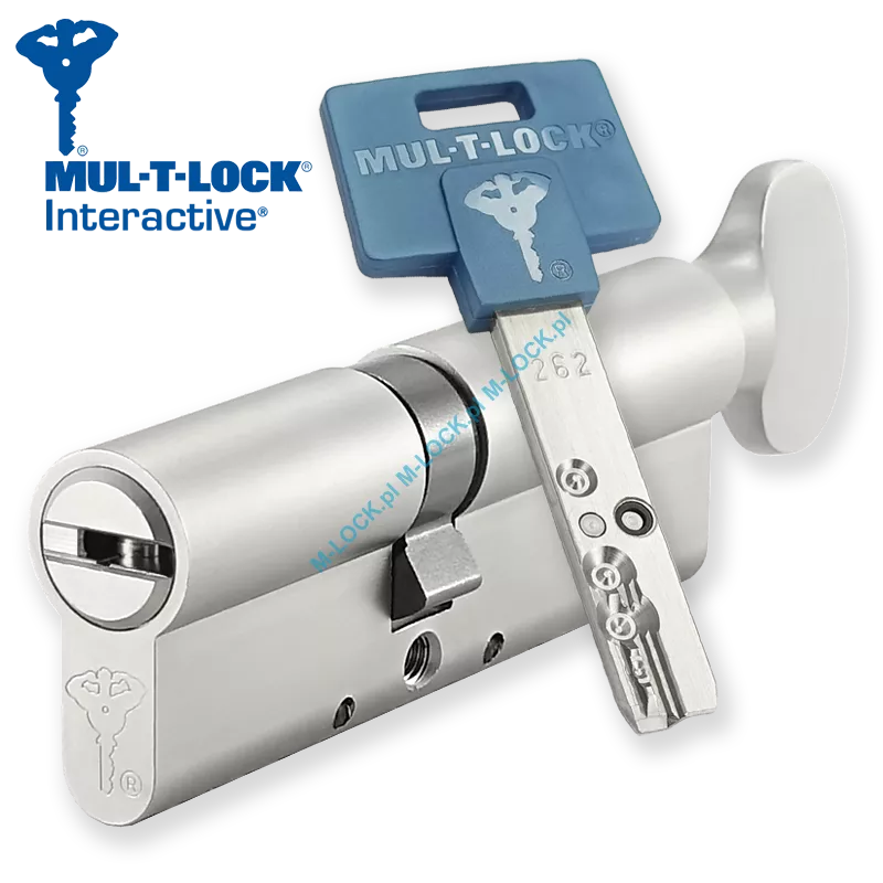 MUL-T-LOCK Interactive 40/50G1NN (90 mm), wkładka patentowa z pokrętłem
