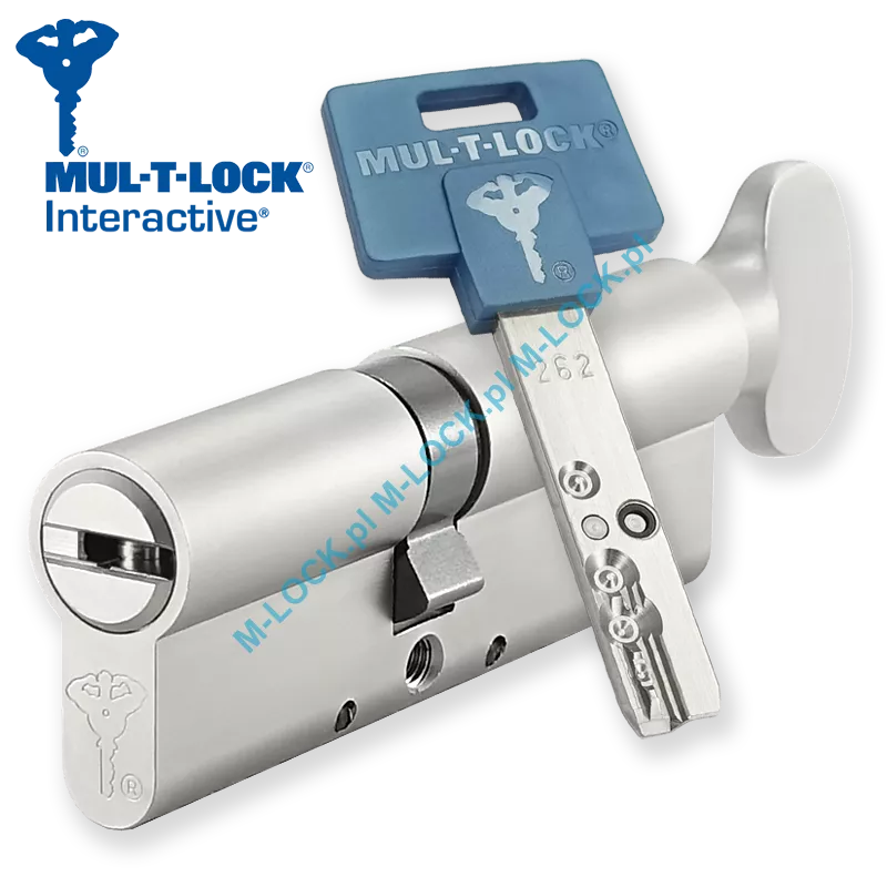 MUL-T-LOCK Interactive 40/50G1NN (90 mm), wkładka patentowa z pokrętłem