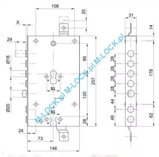 ATRA 467, zamek do drzwi DIERRE SENTRY 4 - 4