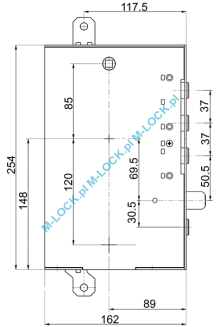 MOTTURA 89.R487GRD/S zamek centralny-rozporowy do drzwi GARDESA - 2