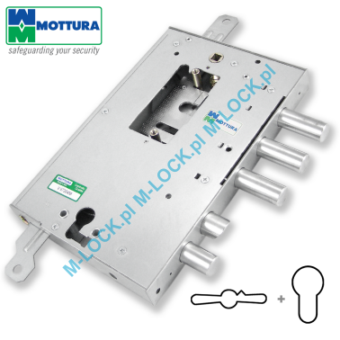 MOTTURA 89.R487GRD/S zamek centralny-rozporowy do drzwi GARDESA