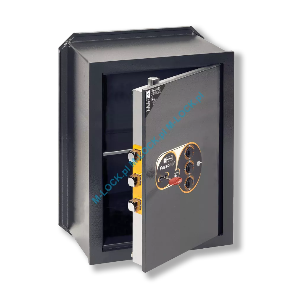 MOTTURA 11.2440 PERSONAL sejf ścienny z zamkiem kluczowym i mechanizmem szyfrowym (26 l)