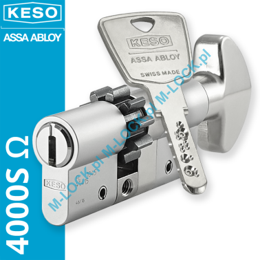 KESO 4000S Omega 30/40G2ZN (70 mm), wkładka patentowa z pokrętłem