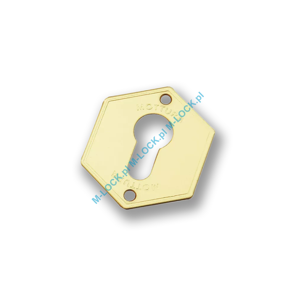 Rozeta na wkładkę MOTTURA 95.297OLV, mosiądz błyszczący