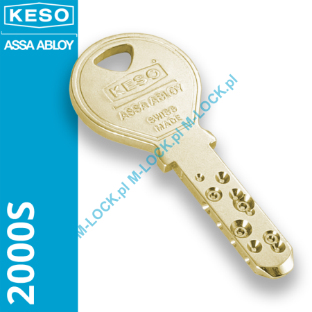 KESO 2000S gold, dorobienie klucza do karty