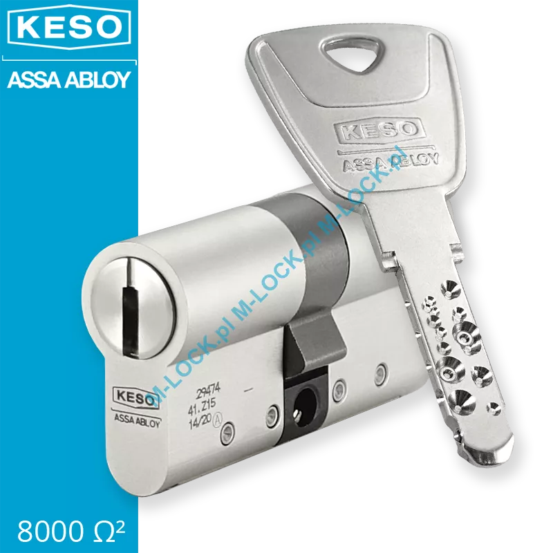 KESO 8000S Omega2 30/30NN (60 mm), wkładka patentowa