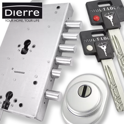 ZESTAW Nr 205A do drzwi Dierre - MUL-T-LOCK Classic (montaż Warszawa)