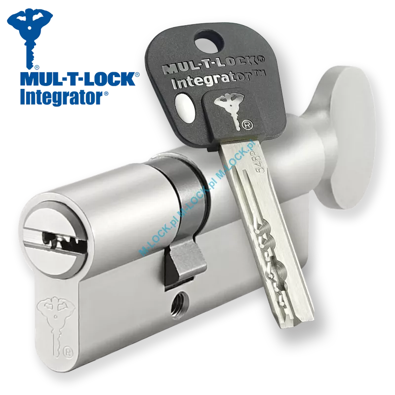 MUL-T-LOCK Integrator 31/45G1NN (76 mm), wkładka patentowa z pokrętłem