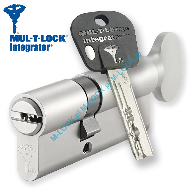 MUL-T-LOCK Integrator 31/45G1NN (76 mm), wkładka patentowa z pokrętłem