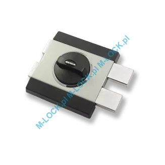 GERDA ZX-1000, zamek nawierzchniowy z cylindrem KESO 10RS Omega (kolor: nikiel satyna) - 2