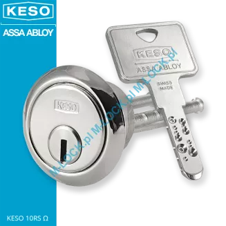 GERDA ZX-1000, zamek nawierzchniowy z cylindrem KESO 10RS Omega (kolor: nikiel satyna) - 3