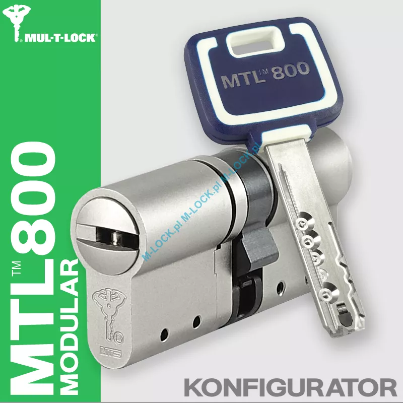 MUL-T-LOCK MTL 800 Modular / MT5+, wkładka patentowa (konfigurator)