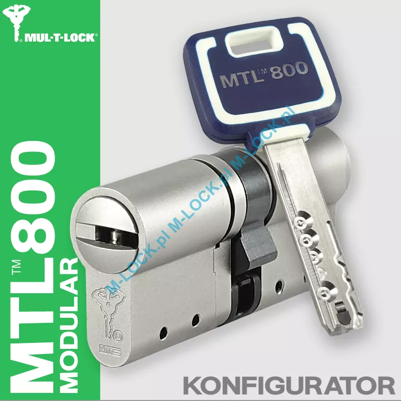 MUL-T-LOCK MTL 800 Modular / MT5+, wkładka patentowa (konfigurator)