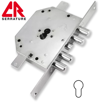 CR Serrature 2151PE.28N zamek wpuszczany-rozporowy