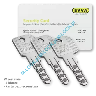 EVVA MCS 41/56NN (97 mm), wkładka patentowa - 2