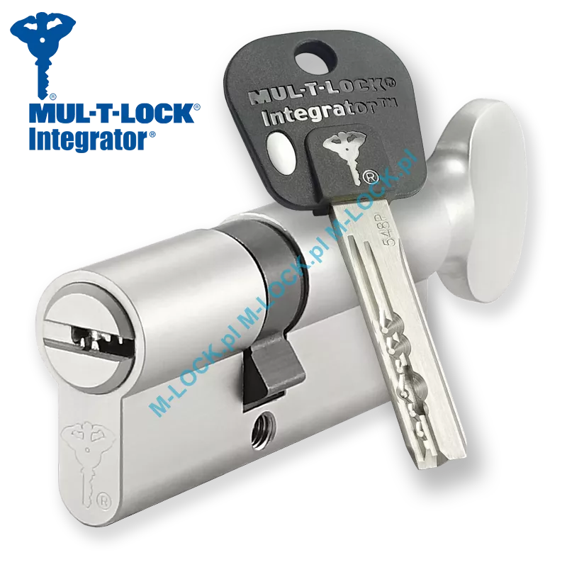 MUL-T-LOCK Integrator 31/40G1NN (71 mm), wkładka patentowa z pokrętłem