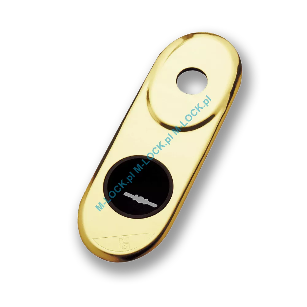 Szyld długi na klucz (85 mm) MOTTURA 95.168OLV, mosiądz błyszczący