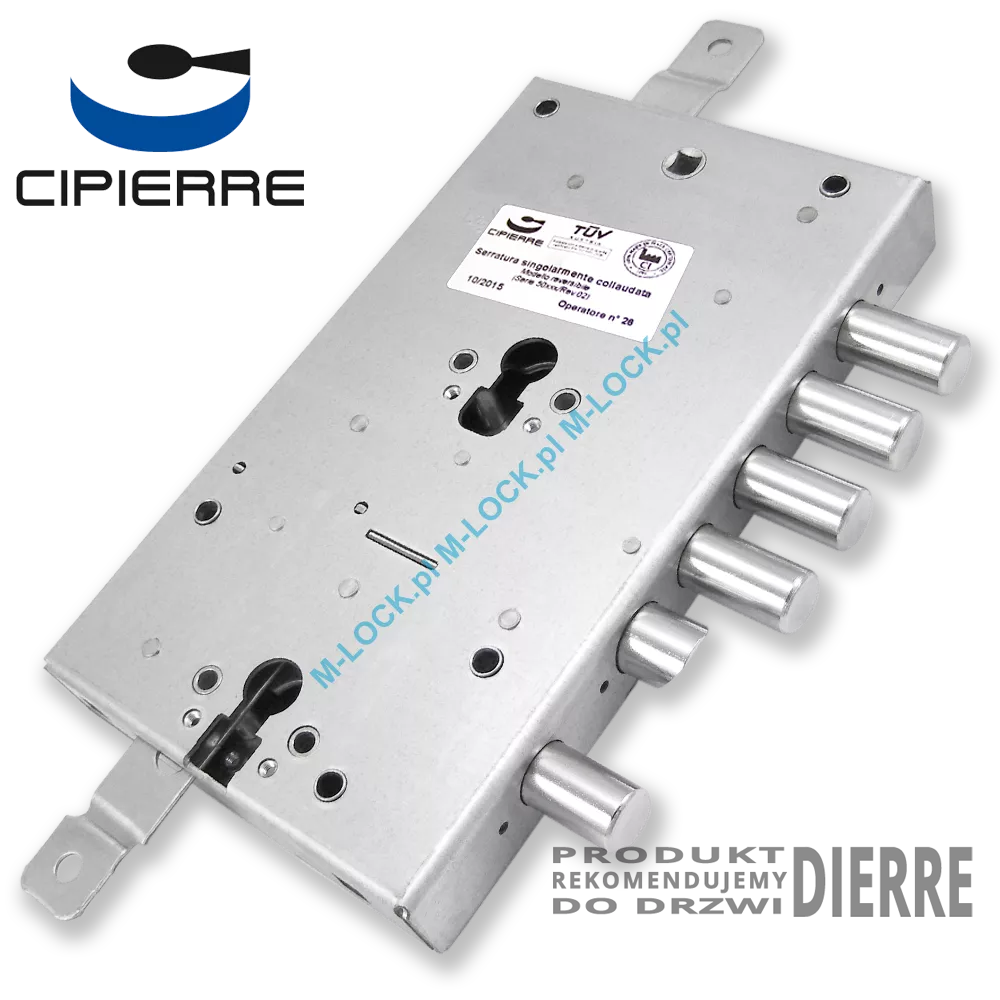 CIPIERRE 702.28N-1, zamek do drzwi DIERRE ASSO 3, ASSO 5