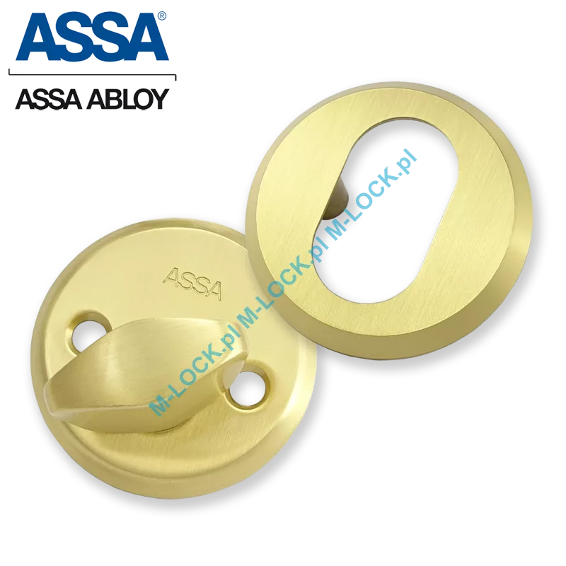 ASSA 256-6OLV, komplet szyldów 6 mm (mosiądz szczotkowany)