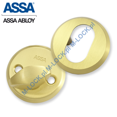 ASSA 256-6OLV, komplet szyldów 6 mm (mosiądz szczotkowany)