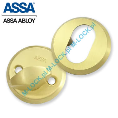 ASSA 256-6OLV, komplet szyldów 6 mm (mosiądz szczotkowany)