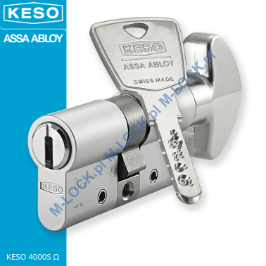 KESO 4000S Omega 30/30G2NN (60 mm), wkładka patentowa z pokrętłem