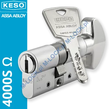 KESO 4000S Omega 30/30G2NN (60 mm), wkładka patentowa z pokrętłem