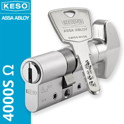 KESO 4000S Omega 30/30G2NN (60 mm), wkładka patentowa z pokrętłem
